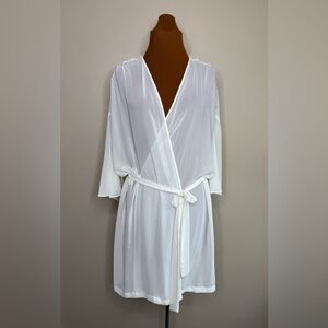 Alexandra Nicole Sheer Kimono Style Wrap Around Robe Size XL